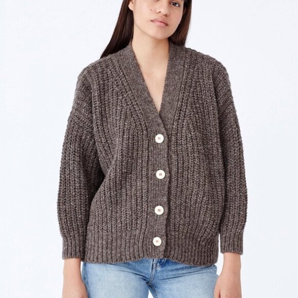 Babaa Sweaters - Babaa cardigan woman no19 oak